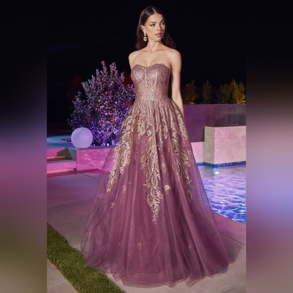 COPY - Gold/violet purple formal dress, blue,green,pink strapless long beaded b COPY - Gold/violet purple formal dress, blue,green,pink strapless long beaded b